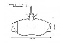 BRK PAD SET FT CITRO?N PEUGEOT 93-06