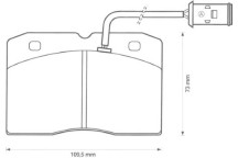 BRK PAD SET FT IVECO 89-98