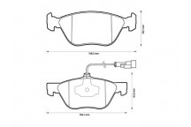 BRK PAD SET FT ALFA ROMEO FIAT 90-18