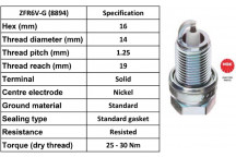 Spark Plug Chevrolet Vauxhall 04-17