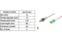 LAMBDA SENSOR CITR C2 & BELINGO 96-08