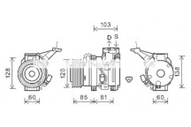 CMPRSSR TOYO AVENSIS VERSO 01-05