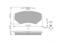 BRK PAD SET FT SEAT VW 83-05