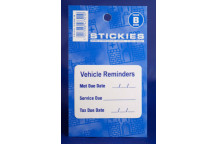 MOT Reminder Sticker