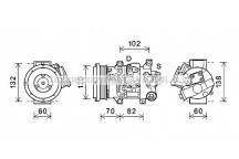 CMPRSSR TOYO AVENSIS 09-16