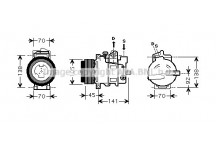 CMPRSSR MERC ML500 R500 05-08