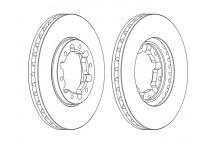 SGL BRK DISC FT NISS PATROL 98-10