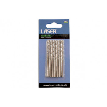 Laser Tools 2460 HSS Drill Bits 3mm - Pack of 10