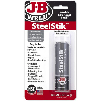 J-B Weld JB8267 SteelStik 57g - Steel Reinforced Epoxy Putty