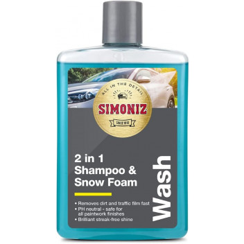 Simoniz SAPP0170A 2-in-1 Shampoo & Snow Foam 475ml - Deep Cl