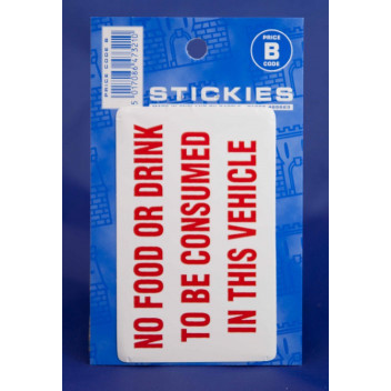 No Food and Drink Sticker