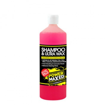Power Maxed CSUWRTU Car Shampoo & Ultra Wax 1L - High-Gloss