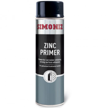 Simoniz SIMP10D Zinc Primer 500ml - Anti-Rust Zinc Coat for