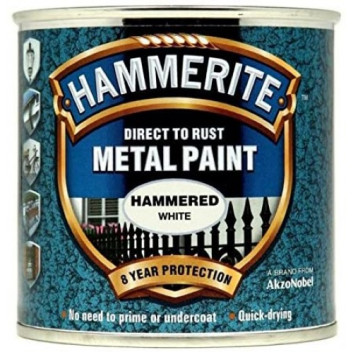 Hammerite 5092971 Hammered White 750ml - Hammered Finish Ant
