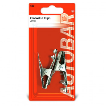Autobar Crocodile Clips 25 Amp Pack of 2