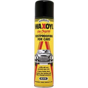 Hammerite 5092855 Waxoyl Black Aerosol 400ml - Rustproofing