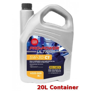 5W-30 C1 Fully Synthetic Low SAPS Engine Oil 20L