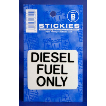 Diesel Fuel Black Sticker