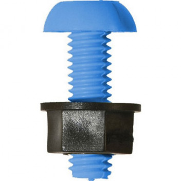 Pearl Automotive PWN719 Number Plate Screws & Nuts - Blue