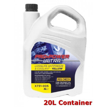 Pro Power Ultra Longlife Antifreeze & Coolant - Yellow 5 Yea