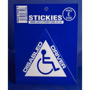 Disabled Driver Triangle Sticker