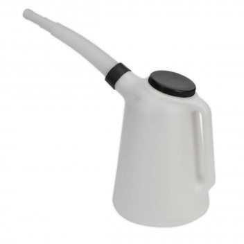 Sealey JDL5 5L Oil Container - Lid & Flexible Spout for Clea