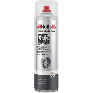 Holts HMTN0017A White Lithium Spray Grease with PTFE 500ml -