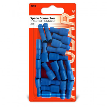 Autobar Female Spades 15 Amp Pack of 20