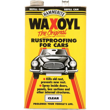 Hammerite 5092941 Waxoyl Clear 5L - Clear Rustproofing Wax f