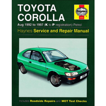 Workshop Manual Haynes Manual Corolla 92-97