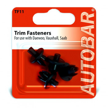 Autobar Trim Fasteners for Daewoo/Vauxhall/Saab Pack of 4