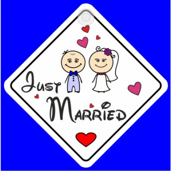 Just Married Sticker
