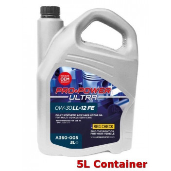 0W-30 LL-12 FE Fully Synthetic Low SAPS Engine Oil 5L