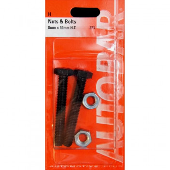 Autobar Nuts & Bolts 8mm x 55mm Pack of 2