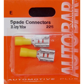 Autobar Female Spades 6.3mm 35 Amp Pack of 2