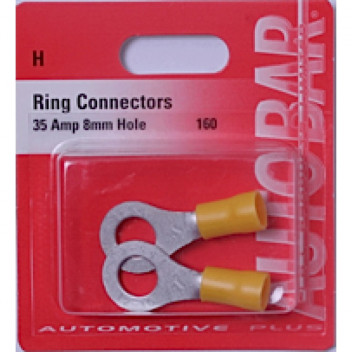 Autobar Ring Connector 8mm 35 Amp Pack of 3