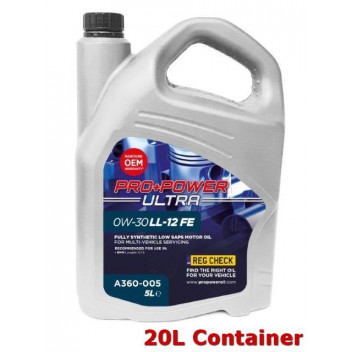 0W-30 LL-12 FE Fully Synthetic Low SAPS Engine Oil 20L