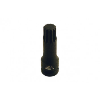 Laser Tools 5063 Spline Socket Bit 1/2D M18