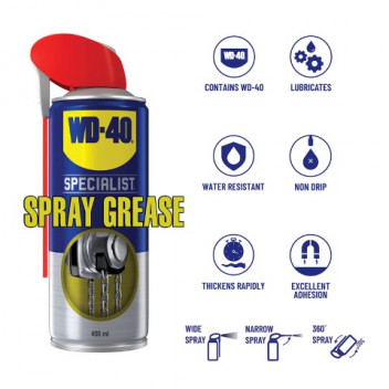 WD-40 44692 Multi-Use Flexible Straw Lubricant 400ml - Preci
