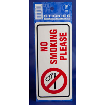 No Smoking Please Sticker
