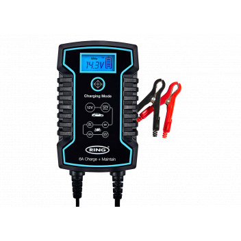 Ring Automotive RSC806 6V/12V 6A Smart Charger - High Power