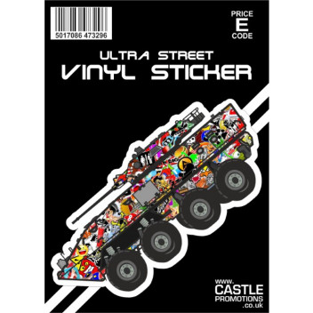 Stickerbomb Tank Sticker
