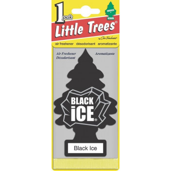 Little Trees MTO0004 Black Ice Car Air Freshener - Bold & Fr