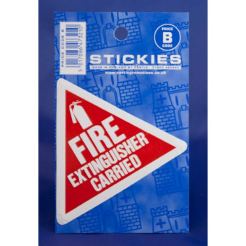 Fire Extinguisher Carried Sticker