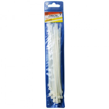 Pearl Automotive PWN814 White 200mm Cable Ties - Pack of 20