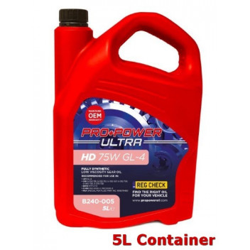 HD 75W Gl-4 Fully Synthetic Gear Oil 5L