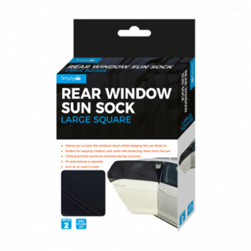 Simply Auto SUN12 Large Square Sun Sock (Pack of 2) - Large