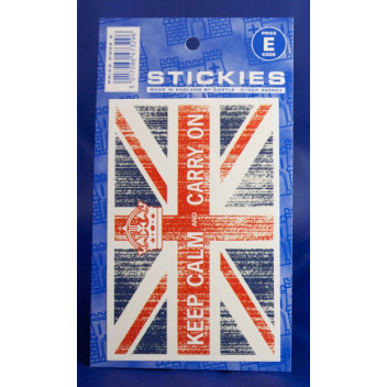 Keep Calm Union Jack Sticker