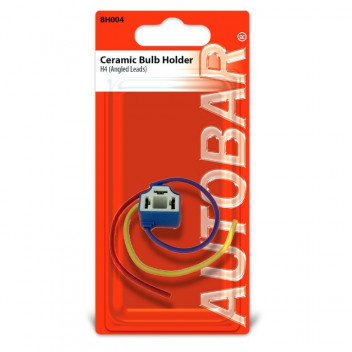 Autobar H4 Ceramic Bulb Holder Angled Leads