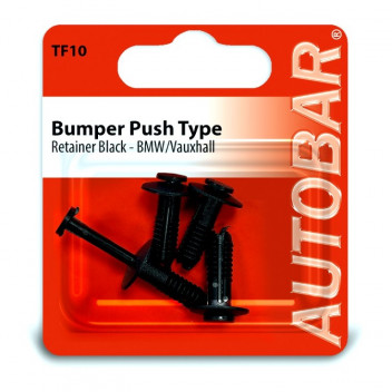 Autobar Bumper Push?Type Retainer Black ? BMW/Vauxhall Pack
